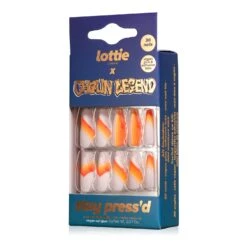 Lottie X Chaun Legend Stay Press'd- Sunset Strip 18 Lottie X Chaun Legend Stay Press'd- Sunset Strip -Costetic Make-up Store LCL004 Lottie x Chaun Legend Stay Pressd Press On Nails Sunset Strip Pack Angled
