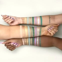 Lottie Palette - Emerald Euphoria -Costetic Make-up Store LES001 Lottie Holiday Eyeshadow Palette Arm Swatch