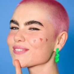 Cheeky Kiss Lip & Cheek Stick -Costetic Make-up Store Lottie Cheeky Kiss Swipe Right Model Zoe Heart Swatch