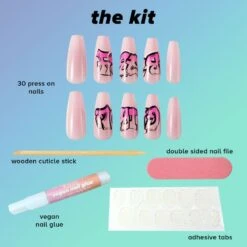 Lottie X Chaun Legend Stay Press'd- Baby Girl 14 Lottie X Chaun Legend Stay Press'd- Baby Girl -Costetic Make-up Store Lottie Press On Nails Chaun Legend baby girl