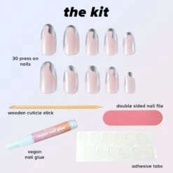 Lottie X KimKim Stay Press'd- Groovy Chrome 19 Lottie X KimKim Stay Press'd- Groovy Chrome -Costetic Make-up Store Lottie Press On Nails Kim groovy chrome