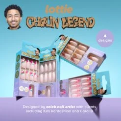 Lottie X Chaun Legend Stay Press'd- Swirls For The Girls 14 Lottie X Chaun Legend Stay Press'd- Swirls For The Girls -Costetic Make-up Store Lottie x Chaun Legend nails