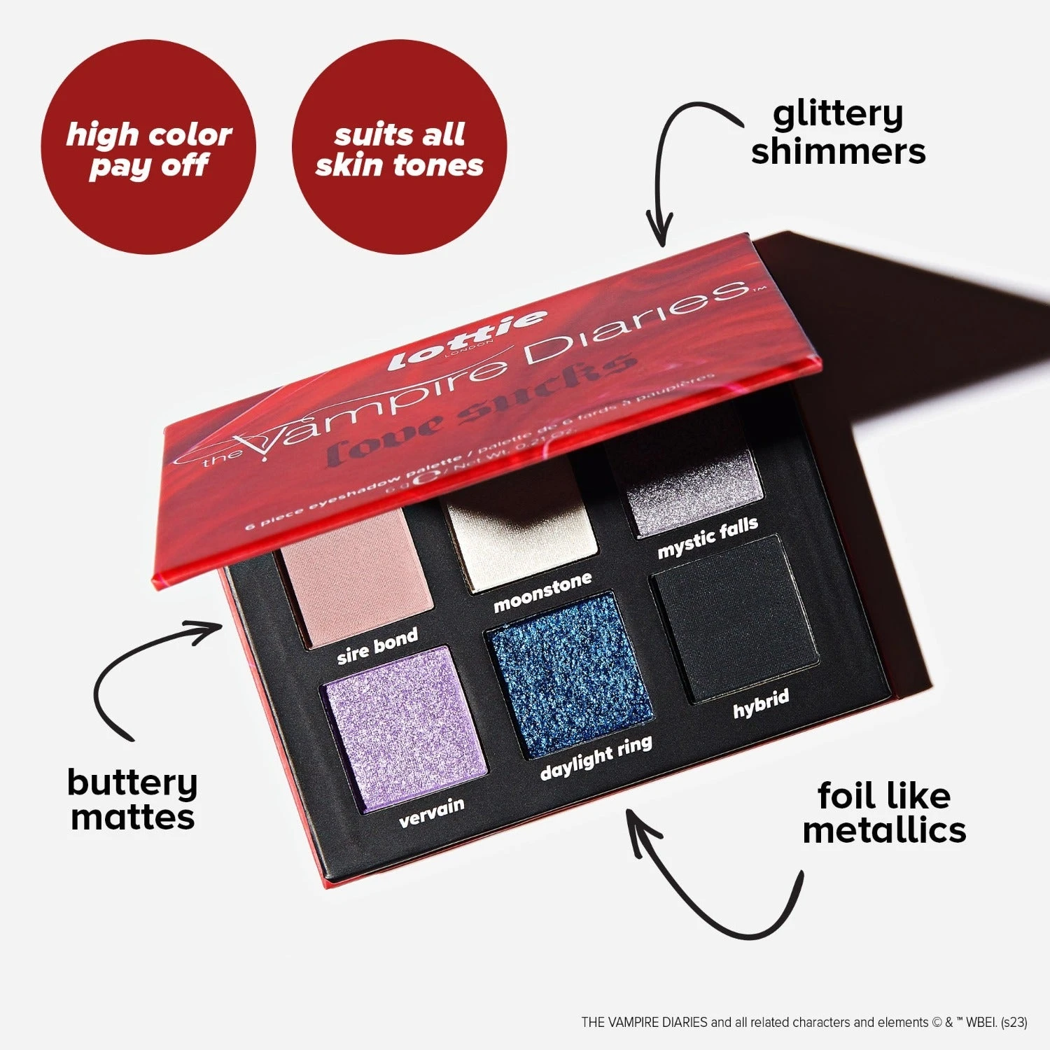 The Vampire Diaries X Love Sucks - Eyeshadow Palette 6 The Vampire Diaries X Love Sucks - Eyeshadow Palette - Image 4