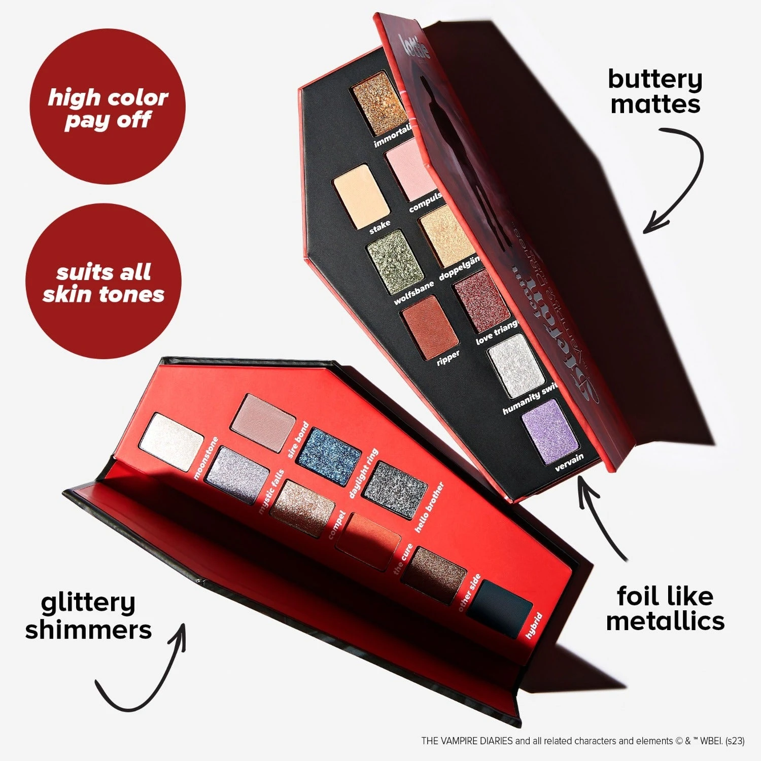 The Vampire Diaries X Eyeshadow Palette - Team Damon 6 The Vampire Diaries X Eyeshadow Palette - Team Damon - Image 4