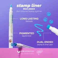 Proud To Be - Blue Peace Stamp Liner 13 Proud To Be - Blue Peace Stamp Liner -Costetic Make-up Store bluepeacestampliner min