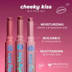 Cheeky Kiss Lip & Cheek Stick -Costetic Make-up Store cheekykiss min