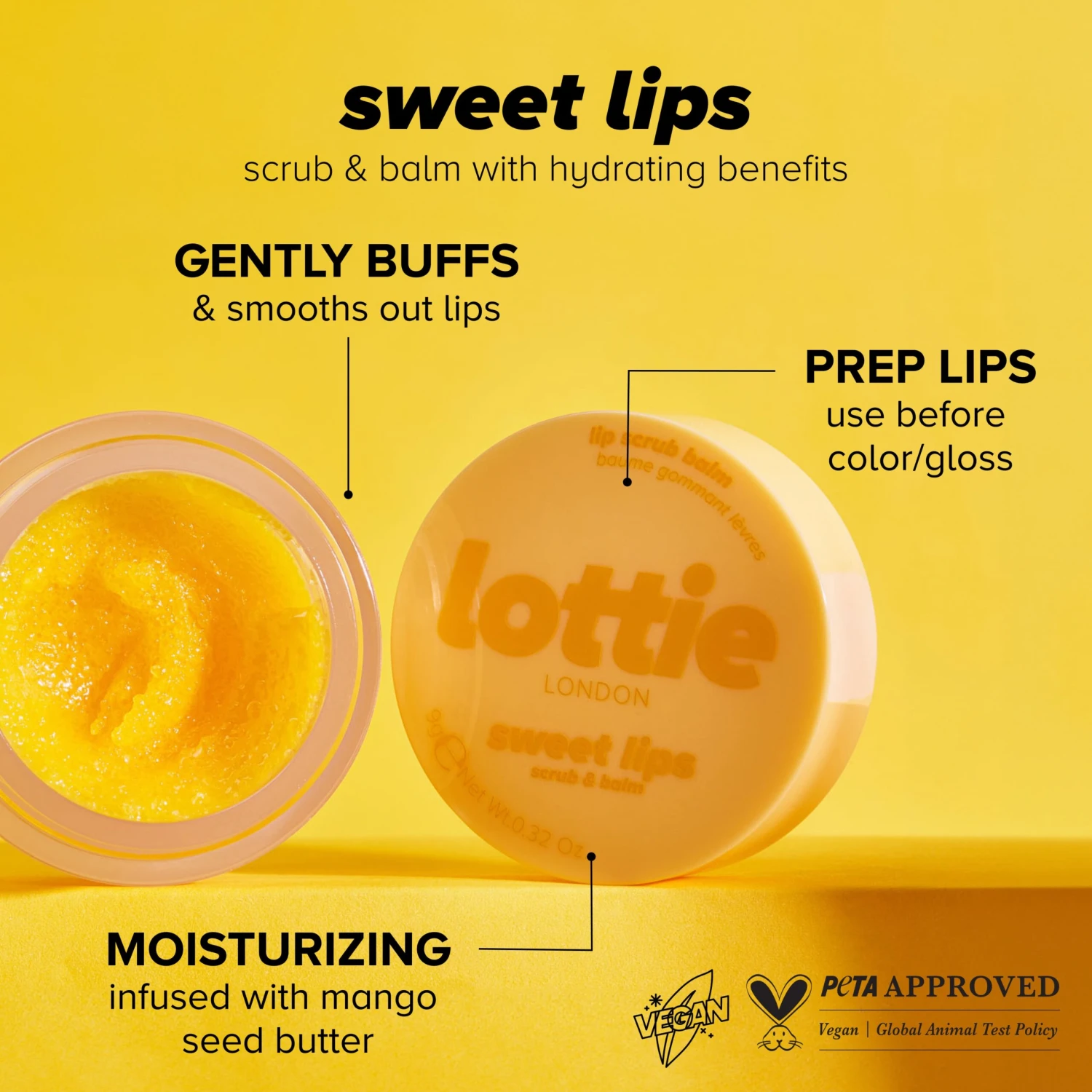 Mango Sorbet Sweet Lips Scrub & Balm 5 Mango Sorbet Sweet Lips Scrub & Balm - Image 3